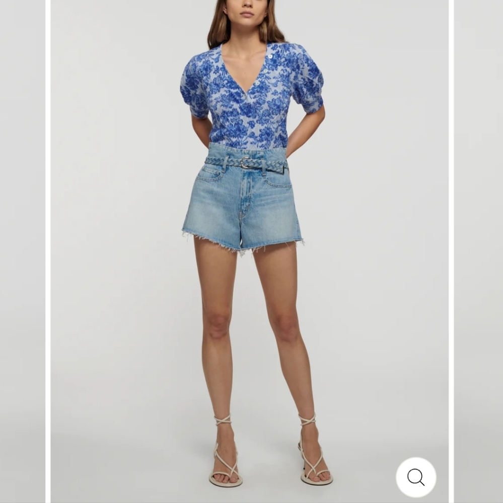 Dion Paper Bag Cut Off Shorts - Bowery Size 27